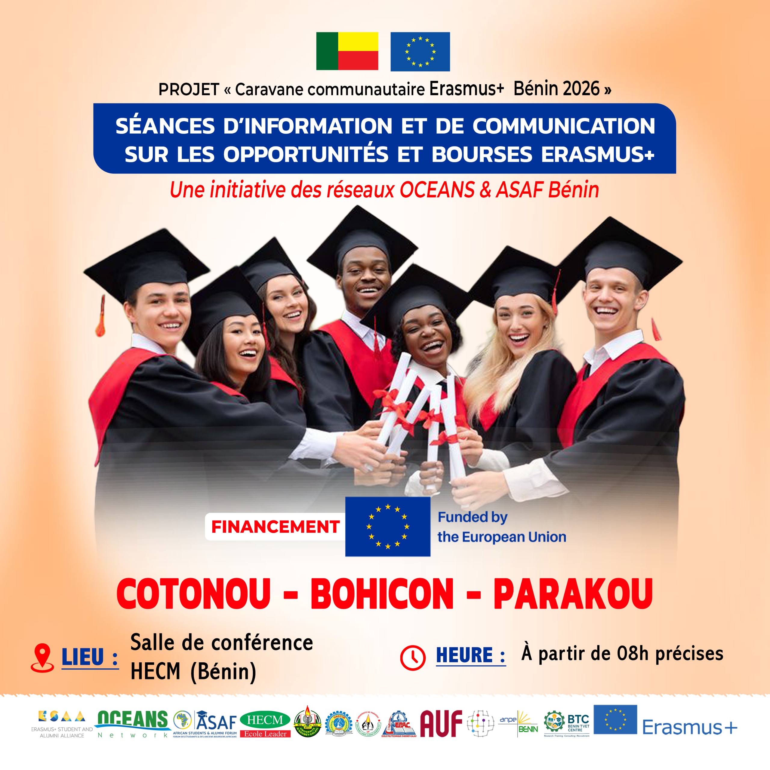 Erasmus+ 2027 : Préparer et réussir sa candidature — Accompagnement gratuit des jeunes béninois